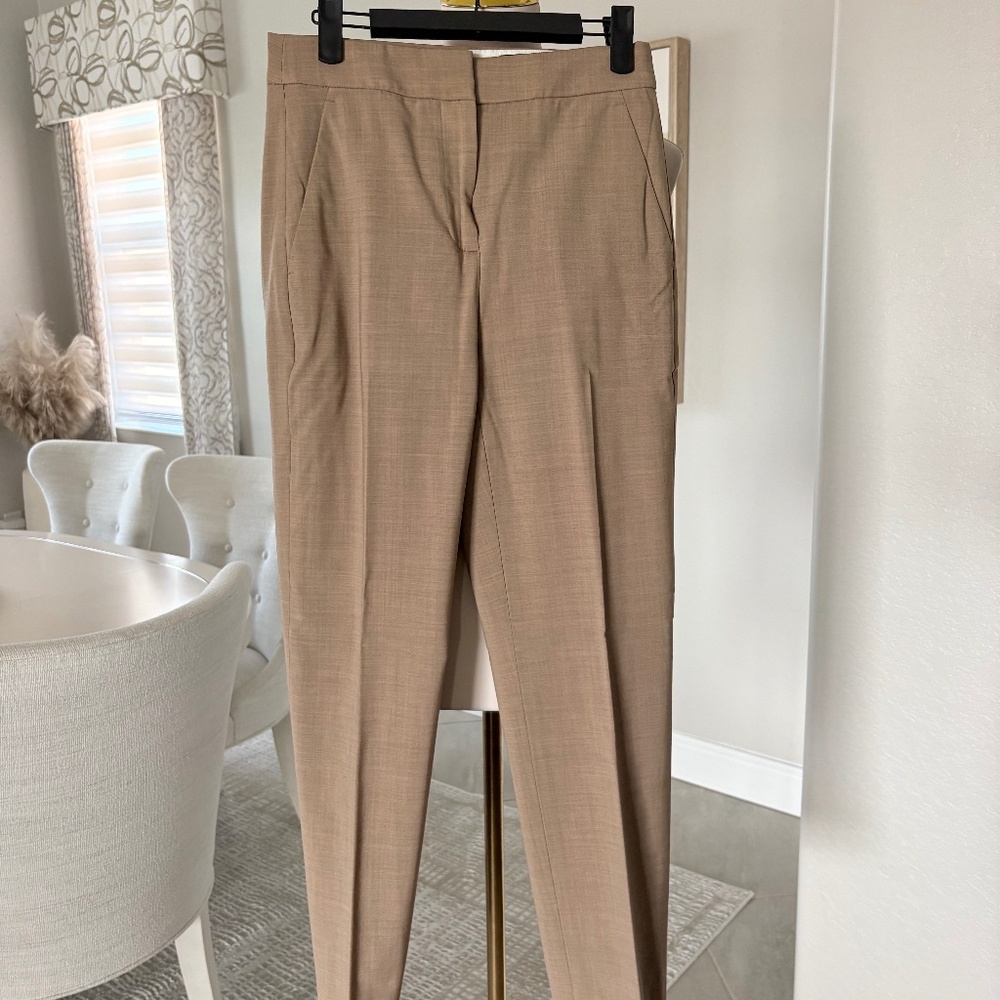NWT J Crew Full-length Kate pant in Italian bi-stretch wool blend